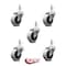 Service Caster 2 Inch Thermoplastic Rubber Wheel 5/16 Inch Threaded Stem Caster SCC, 5PK SCC-TS05S210-TPRS-5161815-5 - alternate 3